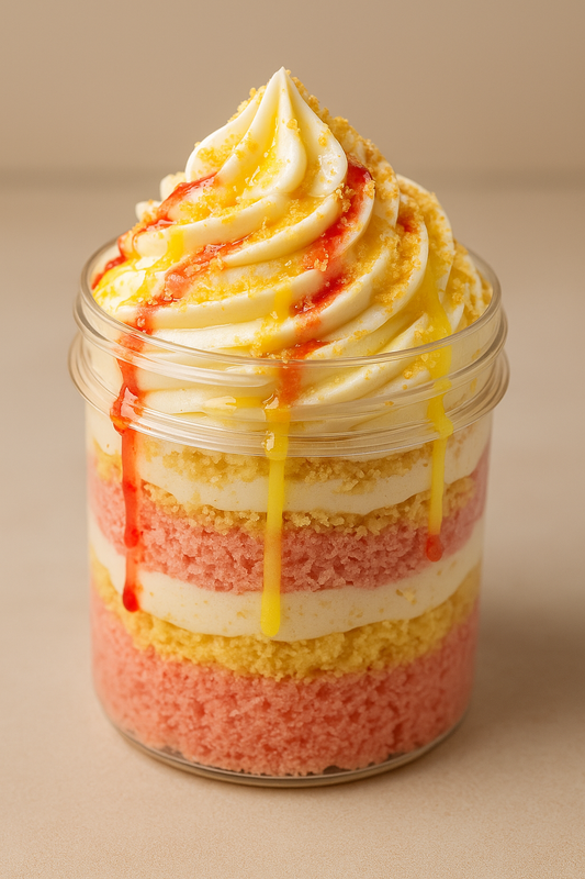 Pink Lemonade Cake-Jar